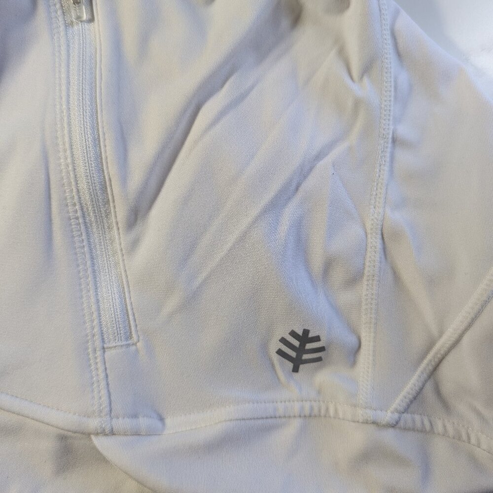 Coolibar White Full-Zip Women's Jacket - Picture 4 of 6